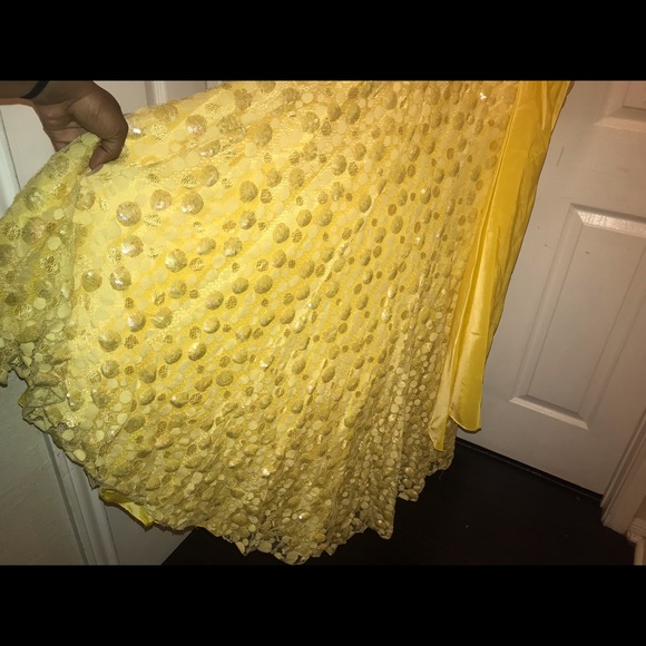 Yellow Jovani Prom dress - Picture 4 of 5